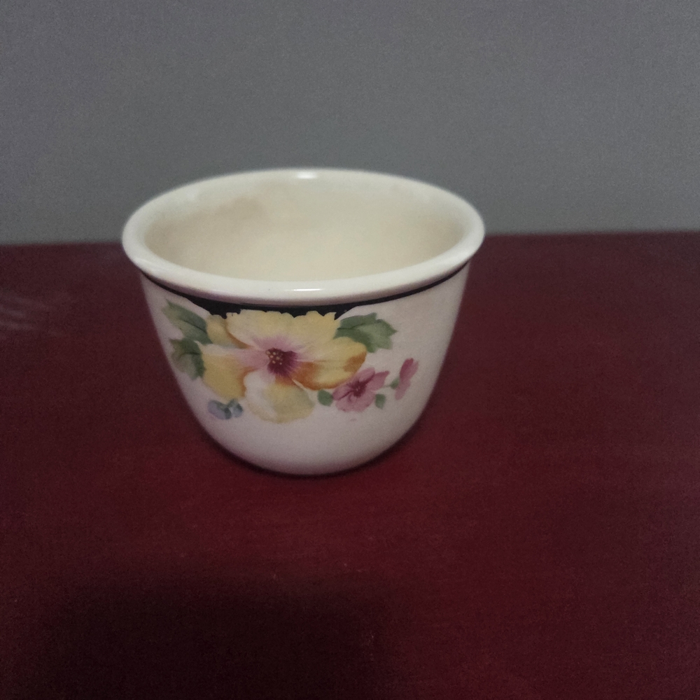 Vintage Harker Hotoven Bowl Oldest Pottery in America Hand Painted Floral Small